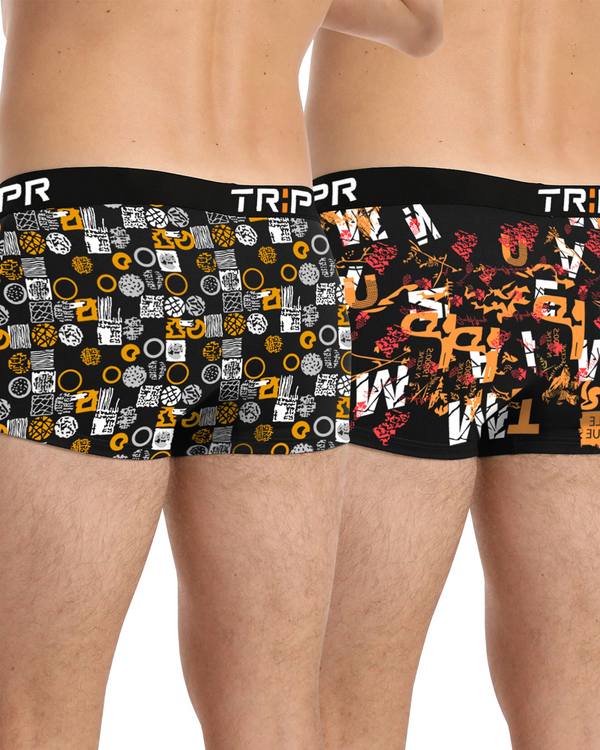 Men Trunks Combo Multicolor Printed - PACK OF 2