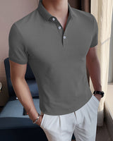 Polo T-Shirt- Charcoal