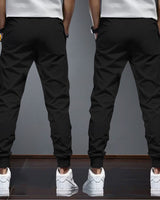 (Pack Of 2) Mens Jogger Printed Track Pant / Black