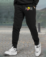 Mens Printed Dope Black Track Pant