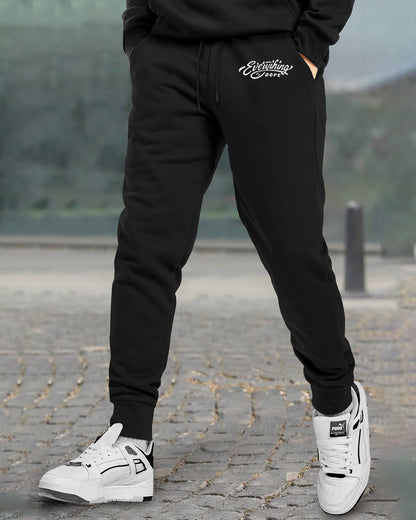 Mens Printed Black Track Pants - 3 Variants