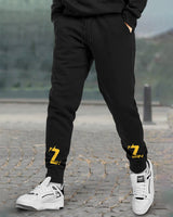 Mens Printed Gen Z Black Track Pant