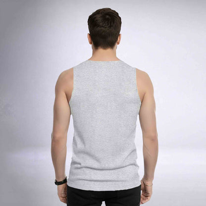 Men Sleeveless Men Printed Grey Vest
