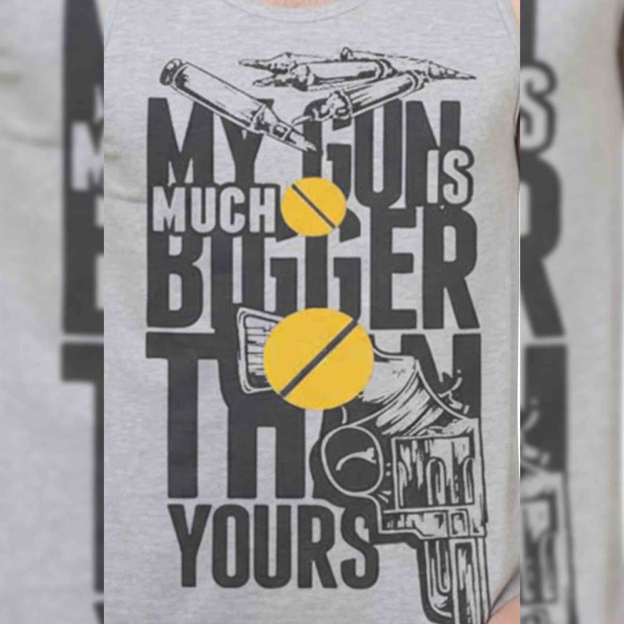 Men Printed Grey Tank Top Vest