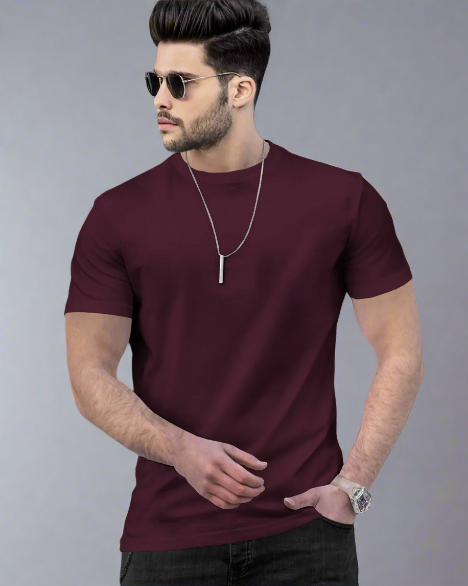 Maroon T-shirts For Men
