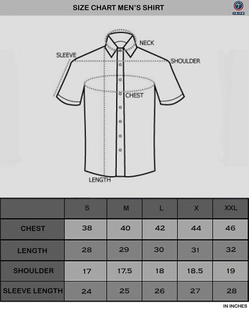 TRIPR  Men Regular Fit Solid Casual Shirt