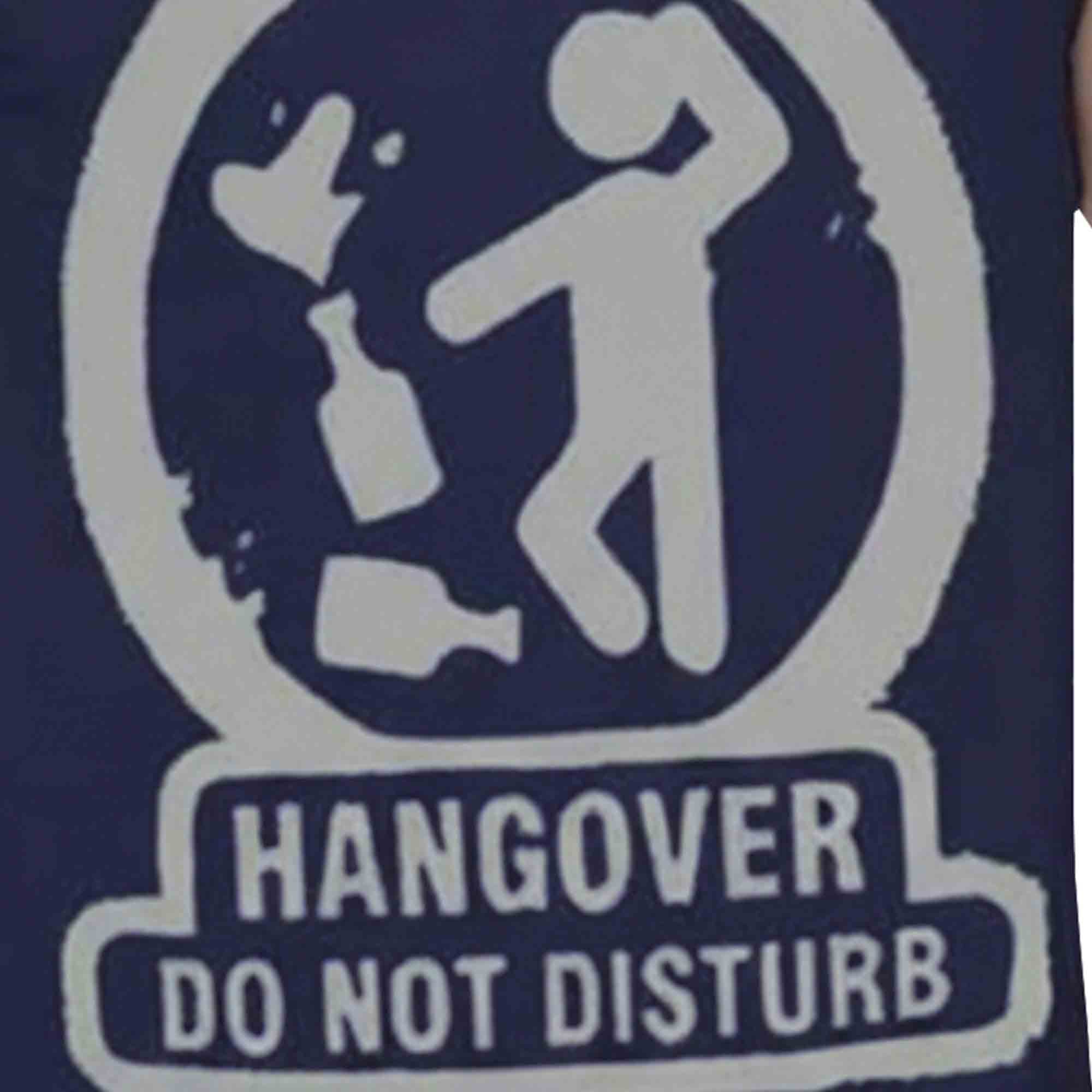 Men Printed Navy Blue Tank Top Hangover Vest