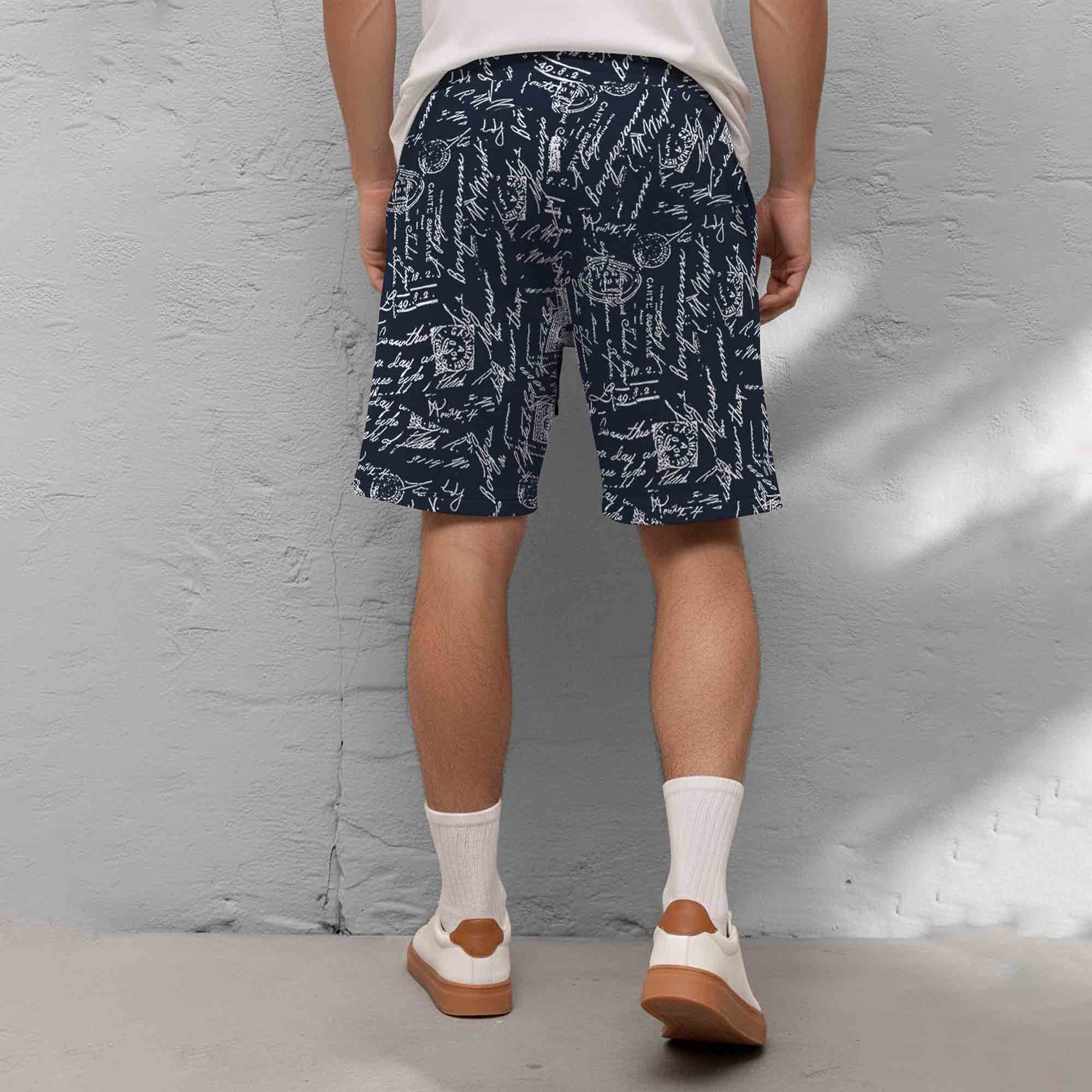 Men All Over Printed Navyblue Short