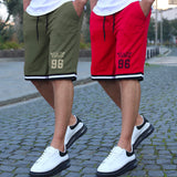 mens short-PACK OF 2-olivegreen-red