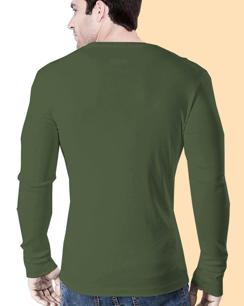 Black & Olive Green Reversible T-Shirt (Pack of 1)