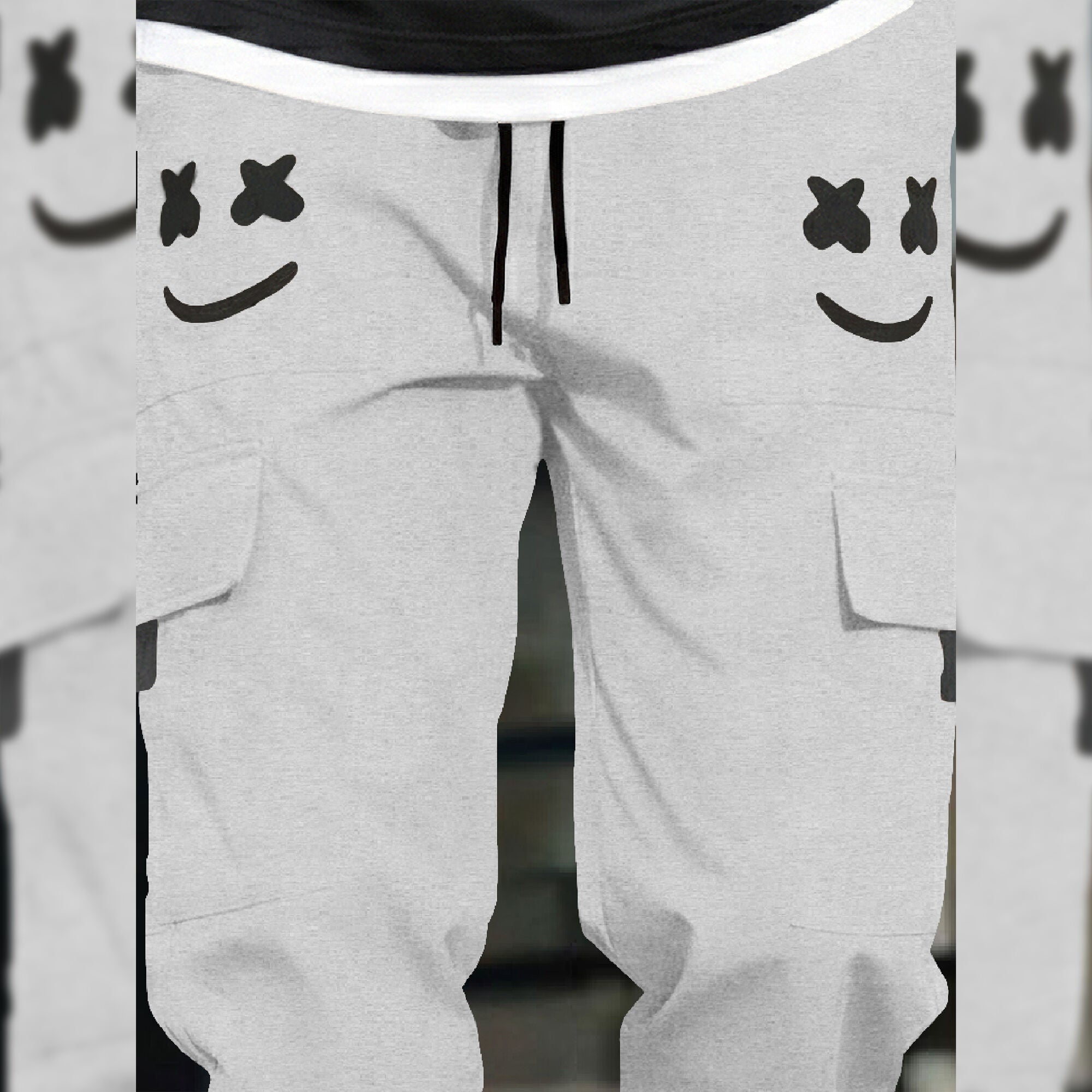 Mens Cargo Jogger Marshmellow Grey