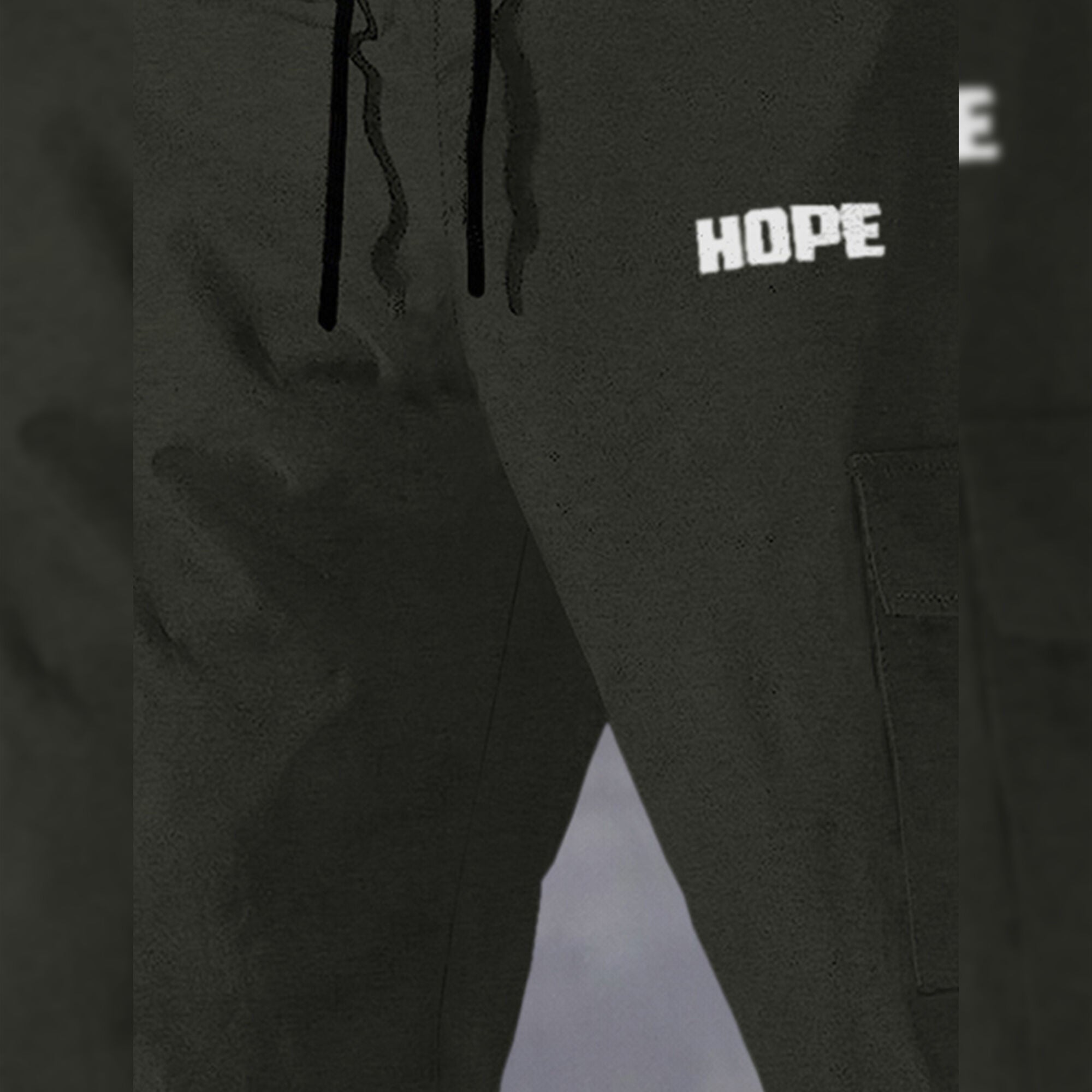 Men Solid Olive Green Designer Cargo Pant