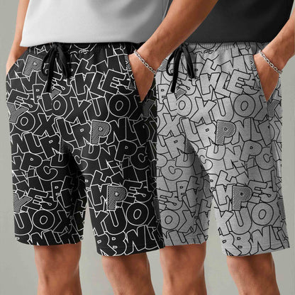 Men (Pack Of 2) Same Printed Design Regular Fit Shorts- 26 Variants