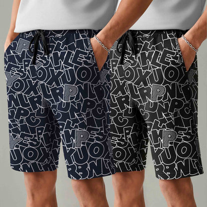 Men (Pack Of 2) Same Printed Design Regular Fit Shorts- 26 Variants