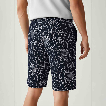 Men All Over Printed Short Navyblue