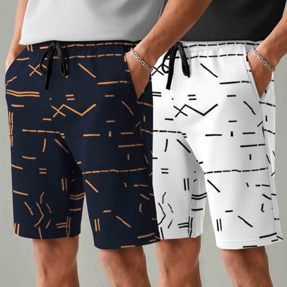 Men (Pack Of 2) Same Printed Design Regular Fit Shorts- 26 Variants