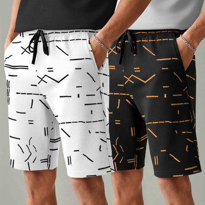 Men (Pack Of 2) Same Printed Design Regular Fit Shorts- 26 Variants