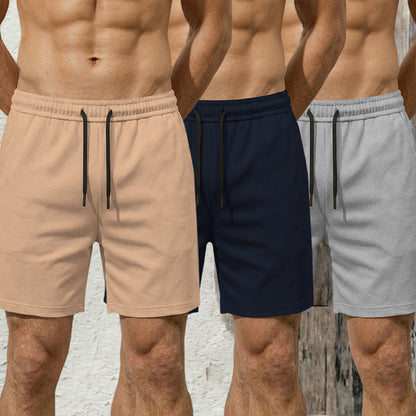(Pack Of 3) Plain Cotton Blend  Shorts