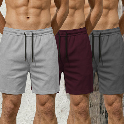 (Pack Of 3) Plain Cotton Blend  Shorts