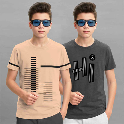 Boys Combo Pack Half Sleeve Printed Tshirts - 17 Variants