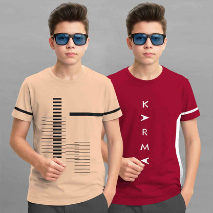 Boys Combo Pack Half Sleeve Printed Tshirts - 17 Variants