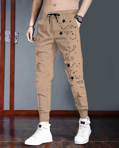 Mens Star Printed Trackpants 6 Color Variants