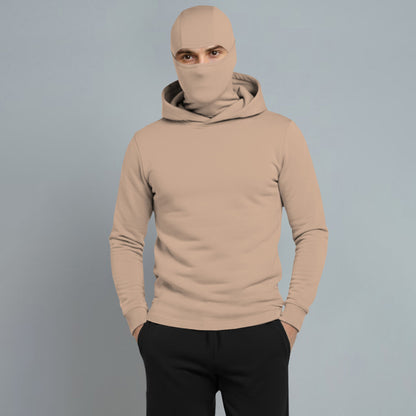 Mens Full Mask Hooded Tracksuit Set with Joggers