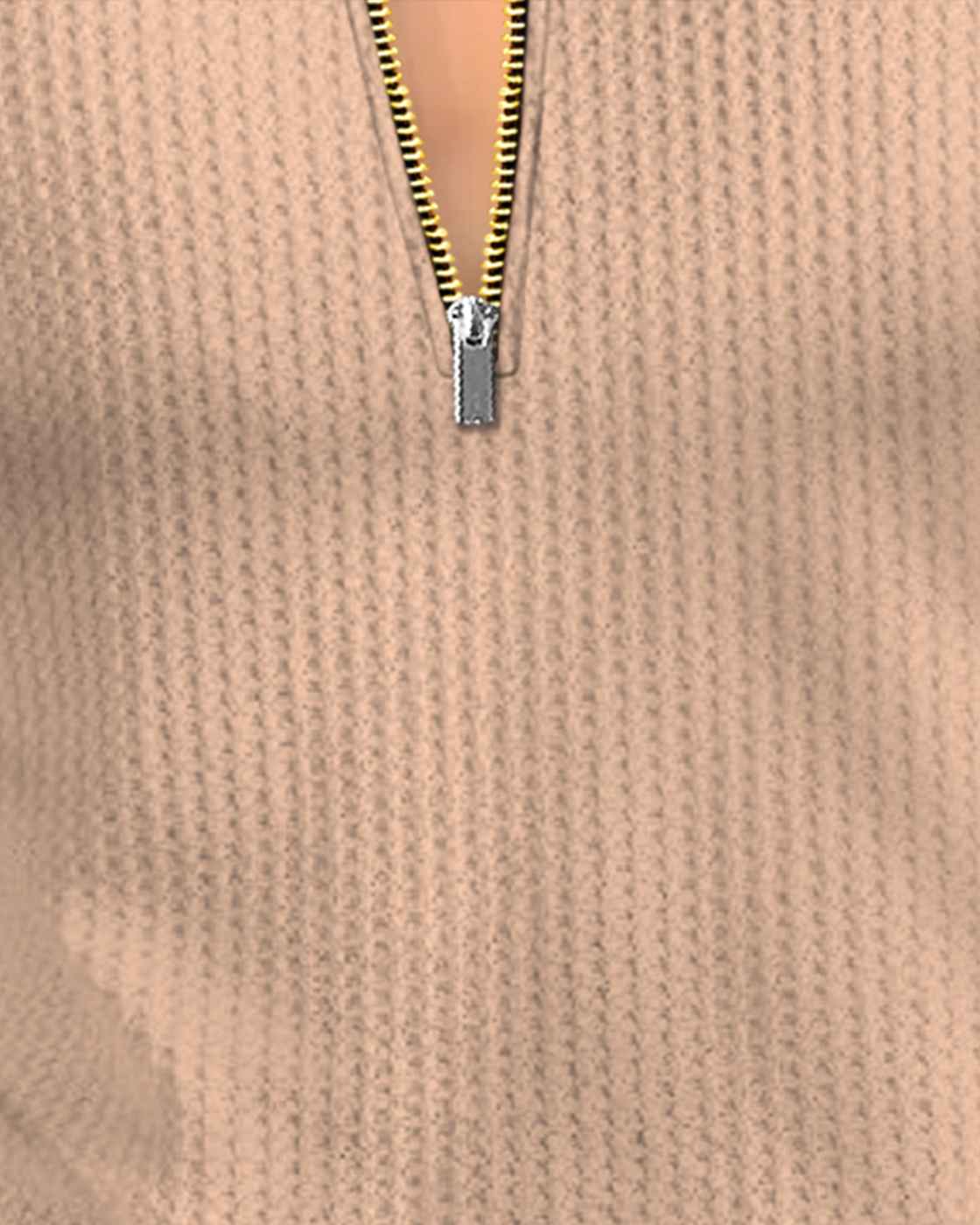 Men Half Sleeve Solid Henley Neck Cotton Blend T-Shirt Beige