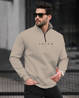 Tracksuit For Men Beige Sweatshirt / Beige Trackpant