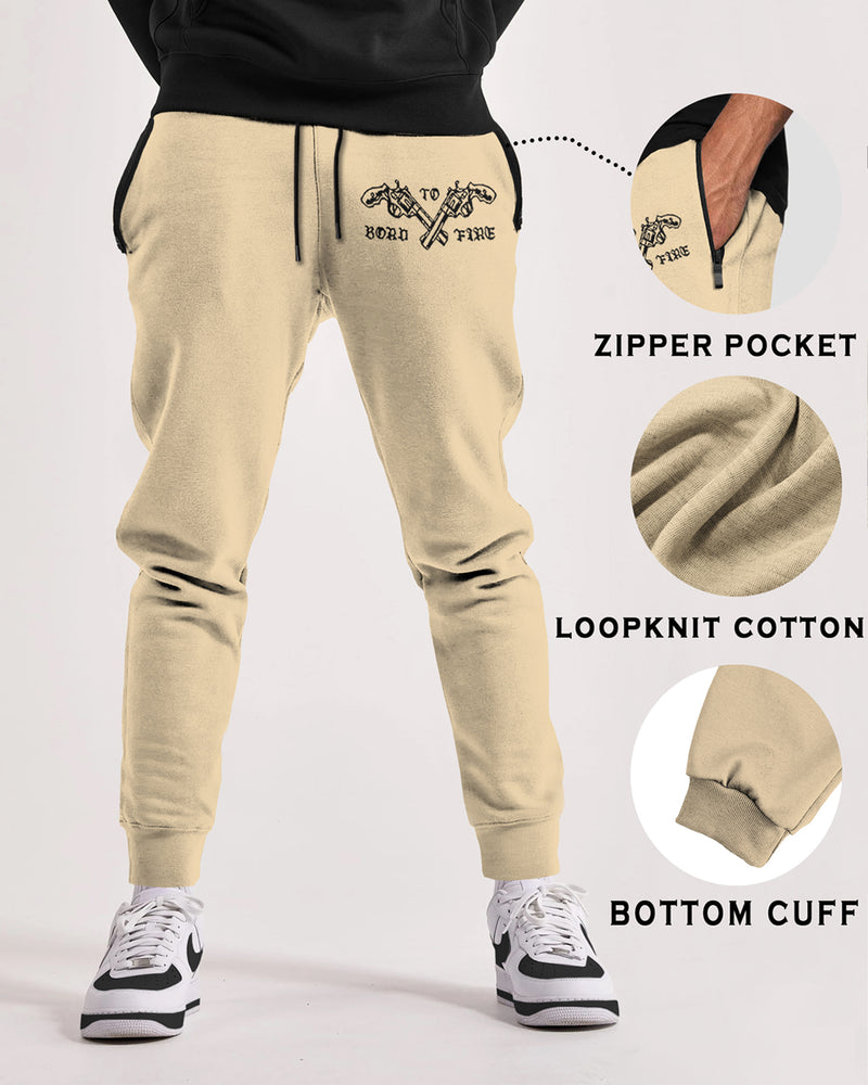 men Printed loopknit Jogger / Beige