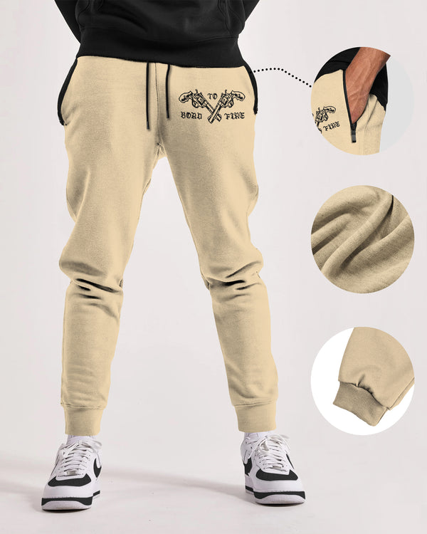 men Printed loopknit Jogger / Beige