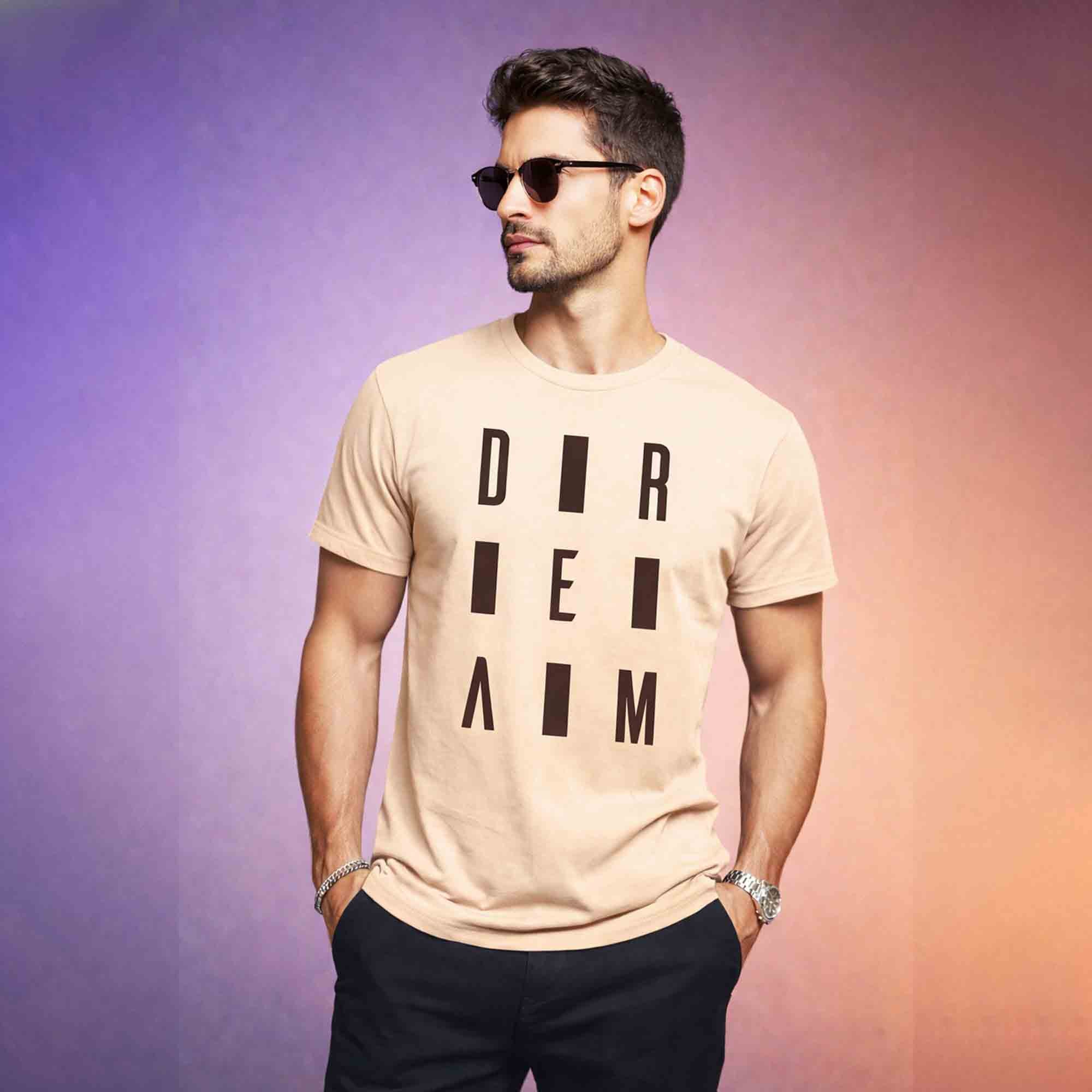 Men Half Sleeve Typography Printed Tshirts