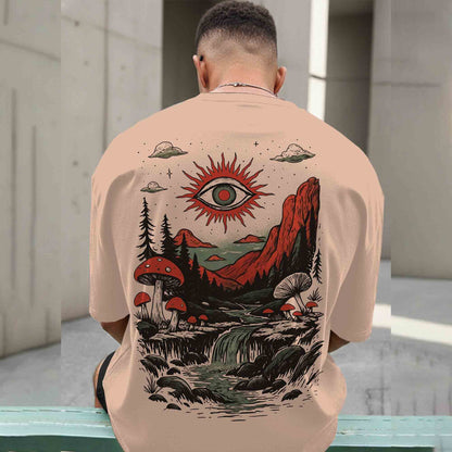 Anime Graphic Design Back Printed Oversized Tshirts