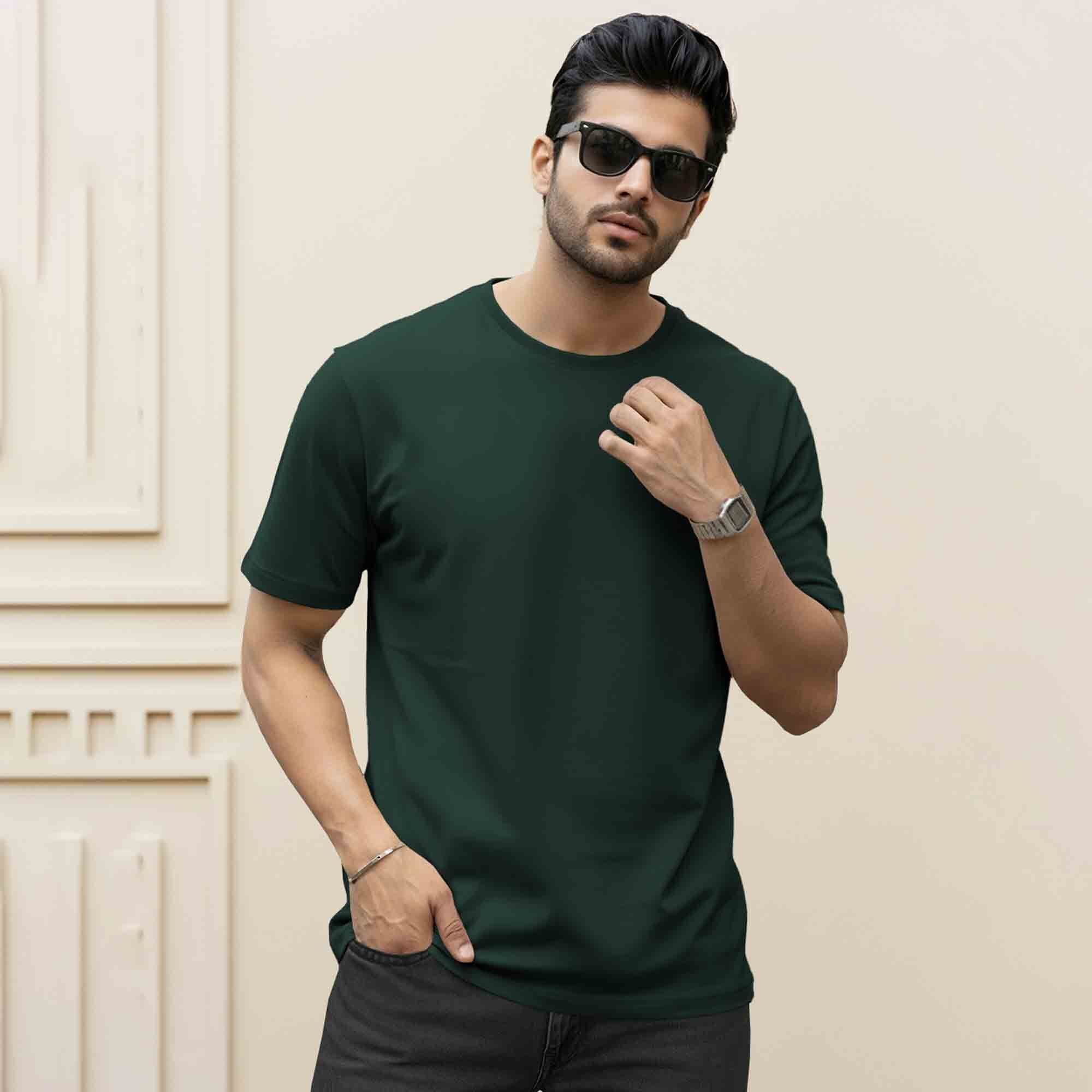 Round Neck Plain T-Shirts