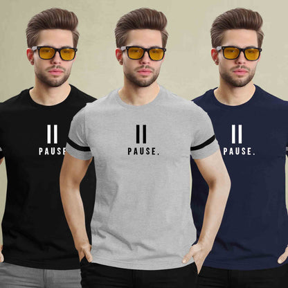 (Pack Of 3) Half Sleeve Printed Tshirts- 17 Variants