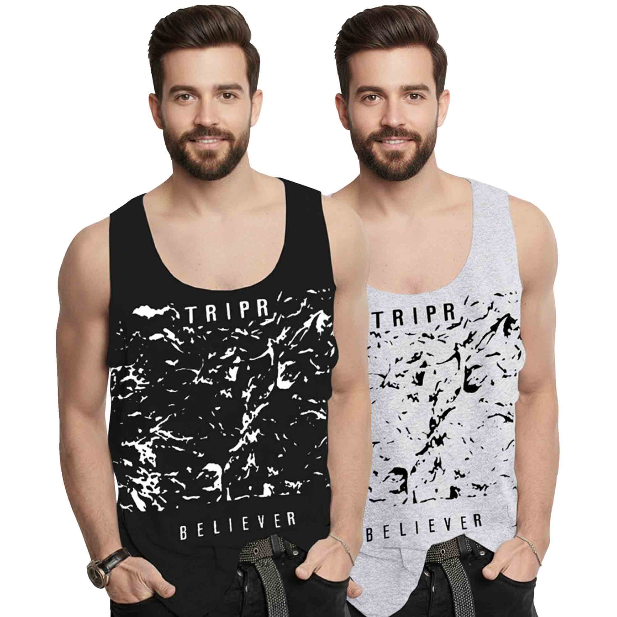 (Pack of 2) Men's Baniyans - 11 Variants