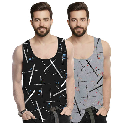 (Pack of 2) Men's Baniyans - 11 Variants