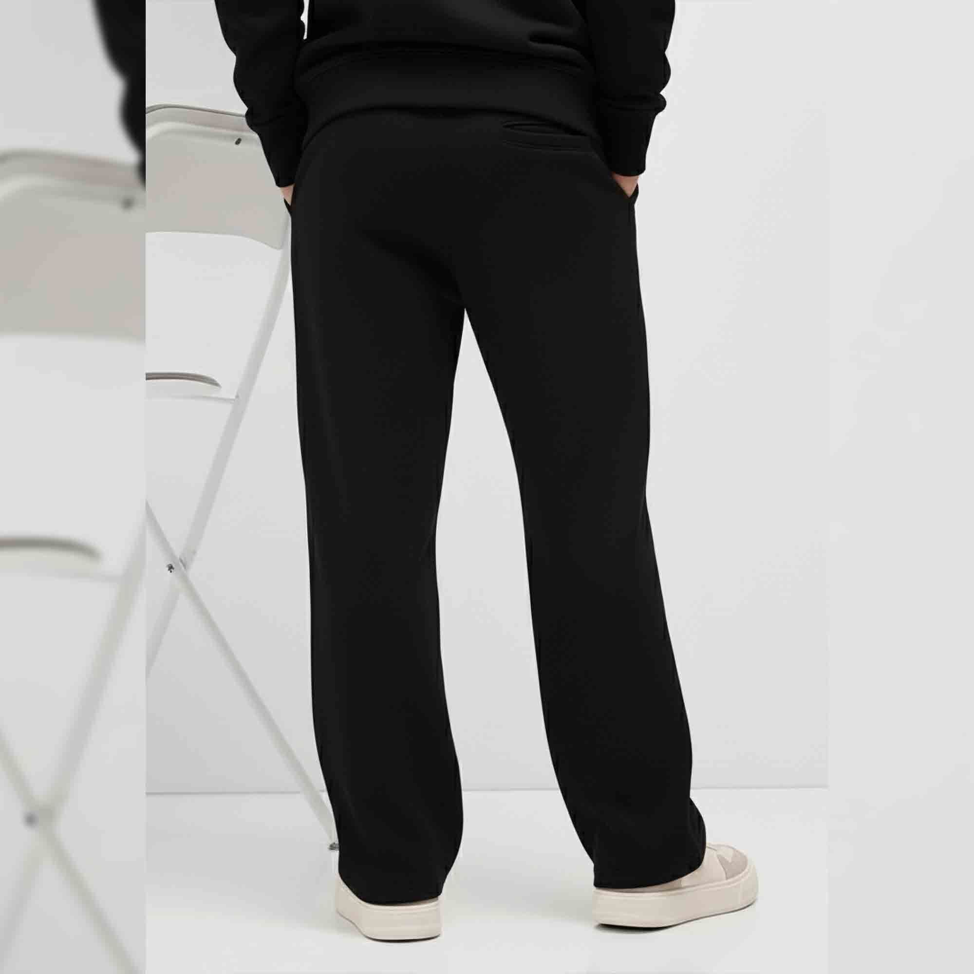 Men Printed Loose Fit Printed Black Trackpant