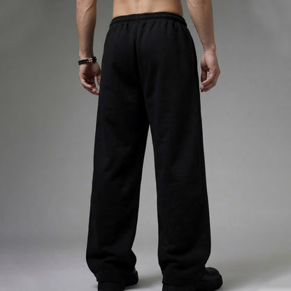 Mens Loose Fit "Dragon Ball" Anime Printed Trackpant Black