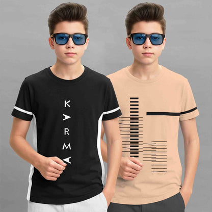 Boys Combo Pack Half Sleeve Printed Tshirts - 17 Variants