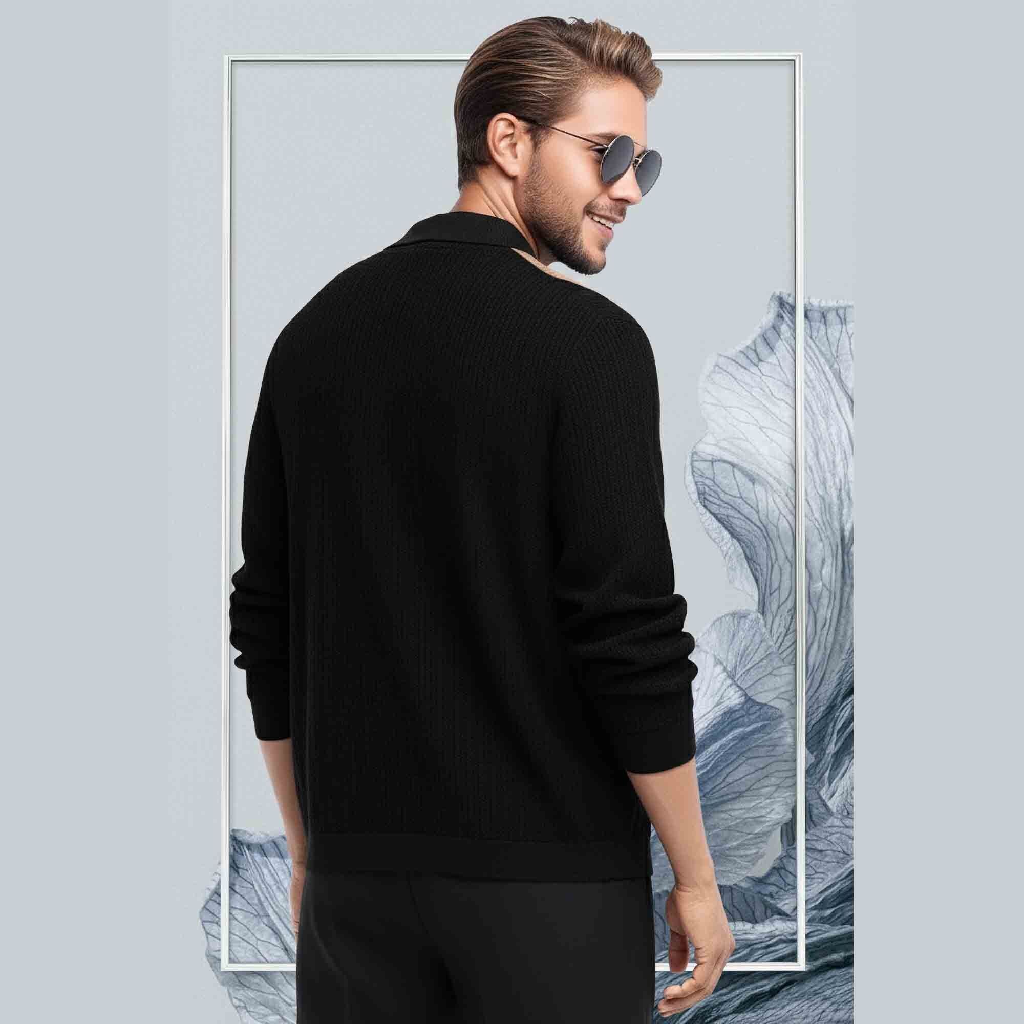 Men Smart Casual Black Beige white Full Sleeve Multi Color Shirt