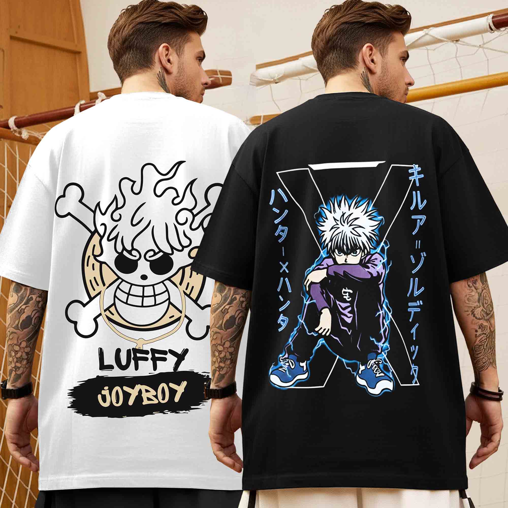 Back Printed Oversized Tshirts Combo Pack of 2 Online – TRIPR