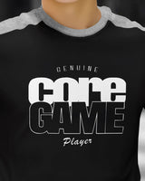 (Pack off 2) Kids Coregame Round Neck Full Sleeve T-Shirts | Black & Olive Green