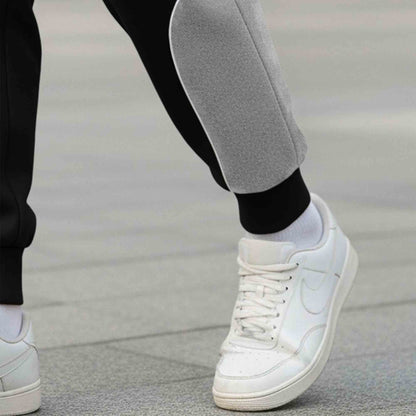 Men Colorblocked Casual Jogger Trackpant Black
