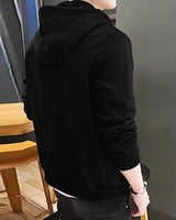 Full Sleeve Black Printed Jacket