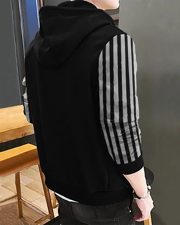 Stripe Black Sweatshirt