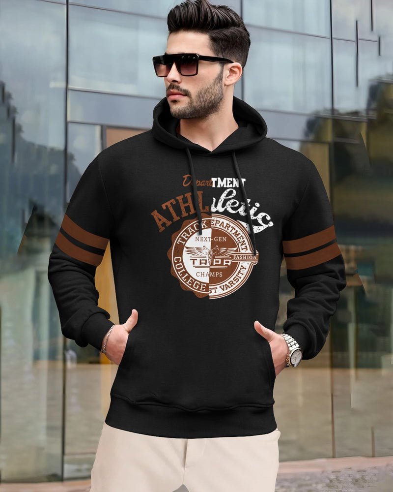 mens black hooded Sweatshirt