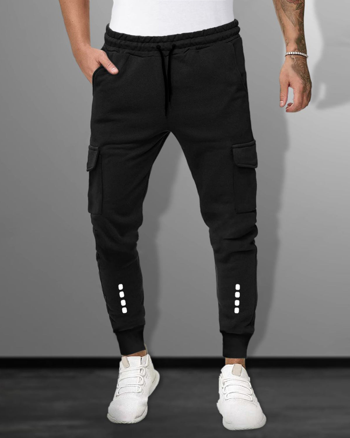 Buy Full Black Cargo For Men under 500 Rs. Online – TRIPR