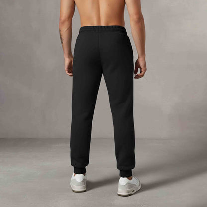 Men Anime Printed Casual Trackpant Black