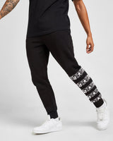 Mens Printed Cuffed Jogger / Black